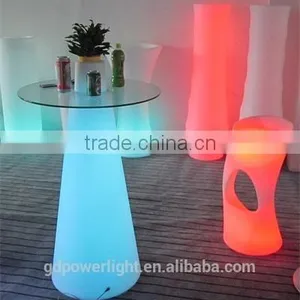 PE Plastic Bar Table With LED Light and Remote Control YXF-50120C thumbnail-2