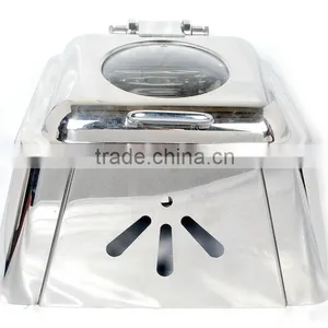 Steel Cheffing Dish, Wedding & Party Utensils, Food Serving Dish, Hot Keeping Dish, Catering Item, Hotel & Restaurant Utensils thumbnail-1