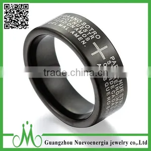 High Quality Tungsten Carbide Rings Jewelry for Men White Rings Wholesale Price thumbnail-6