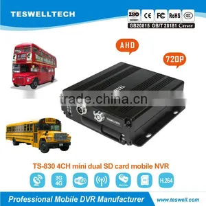 Hot Sell 4ch AHD 720P Mobile DVR 3G Gps Wifi Car Dvr Bus Surveillance thumbnail-1