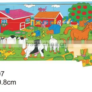 2014 Popular Child Toys Silk Screen Printing 21 Pcs Car Bus Plane Boat Design Custom Jigsaw Puzzle thumbnail-2