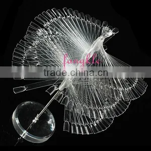 Hot 120PCS Fan Tip Stick Polish Display False Nail Art Practice Card Stand Set thumbnail-1