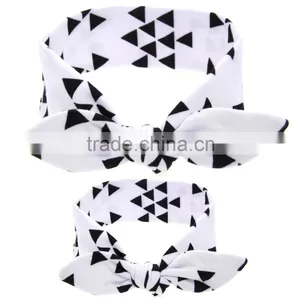 Hot-sale Mommy Baby Knotted Turban Headband Head Wraps Mommy and Baby Headbands for Hair Accessories Polka Dot Headwear Wh-1737 thumbnail-3