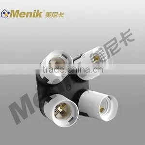 JDD-8 Four Head Light Socket for Fluorescent Lamp,light Socket With Four Head thumbnail-1