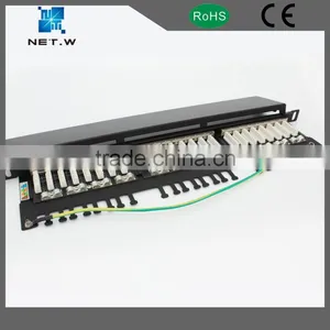 24 Port Cat5e Patch Panel, FTP Rack Mount Patch Panel, Patch Panel Network thumbnail-1