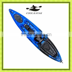 Non-transparent Plastic Kayak Fishing Canoe With Pedal Made in China thumbnail-3
