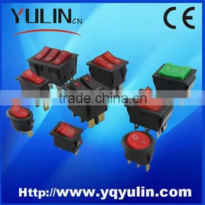 Power Khan PA66 KCD1 KCD8 KCD4 ON OFF 6A 250V Mini Rocker Switch thumbnail-1
