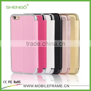 2015 Metal Cell Phone Leather Cases for IPhone thumbnail-5
