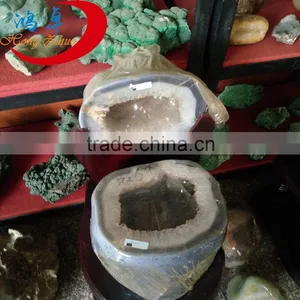 Wholesale Amethyst Crystal Cluster Geode From Urugray Cathedral thumbnail-1