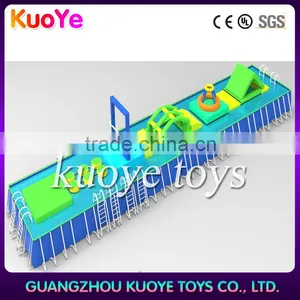 Inflatable Water Park With Metal Frame,water Park Track Inflatable,water Park Playground Inflatable thumbnail-1