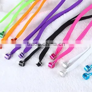 3.5mm Jack Earphones Shoelace Earphones China Wholesale Promotional OEM Design thumbnail-2
