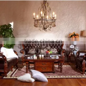 Luxurious American Style Living Room Furniture Sets/classic Solid Wood Bedroom Furniture Set AS13 thumbnail-1