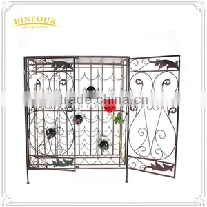 Wholesale Wall Mounted Wine Bottle Rack, Metal Custom Display Stand thumbnail-3
