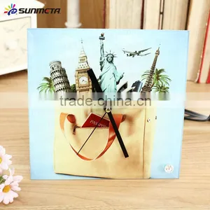 Sublimation Glass Photo Frame With Clock Wholesale Made in China YIWU thumbnail-1