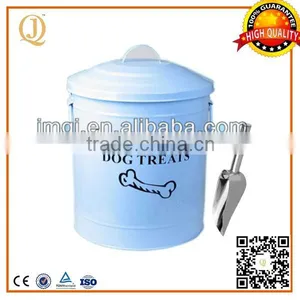 China Wholesales Airtight Metal Dog Food Container With Scoop thumbnail-1