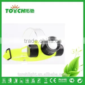 Diving Light Headlamp CRE E T6 LED High Power Yellow Color Light Waterproof Diving Headlight 1200Lm Use 1*18650/AAA Battery thumbnail-3