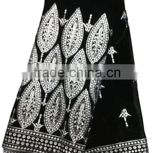 Hot Sale Indian Embroidery George Lace Fabrics With Sequins thumbnail-3
