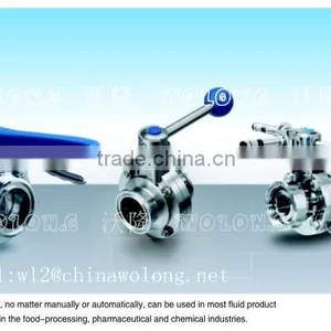 Sanitary Butterfly Valve Factory for Milk thumbnail-1