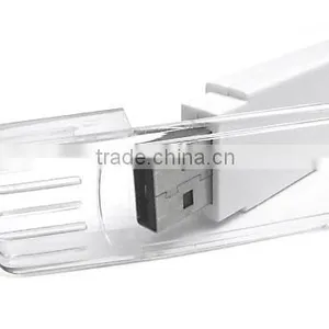 Custom Plastic Flat Usb Memory Stick With Small MQQ thumbnail-1