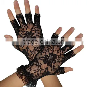 Fingerless Lace Streth Gloves Wedding Bridal Glove LG-04 thumbnail-1