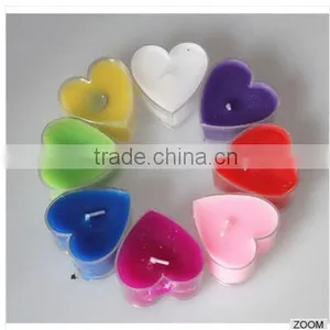 Colorful Love Heart Shape Candles Scented in Bulk Wholesale Smokeless Mini Cheap Candles Scented in Glass Jar thumbnail-1
