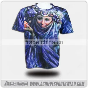 OEM Digital Printing T Shirt Crew Neck Sublimated T Shirt thumbnail-4