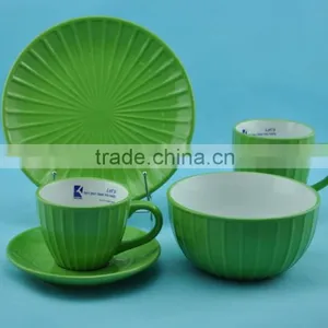 2015 Newly Designed Stoneware Stripe Pattern Dinnerset thumbnail-5