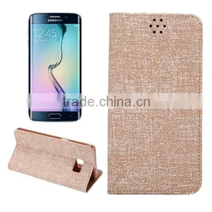 Galaxy S6 Edge Bling Leather Wallet Cover thumbnail-4