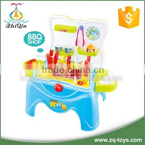 Battery Operated Kids Kitchen Barbecue Toy With Light and Sounds thumbnail-1