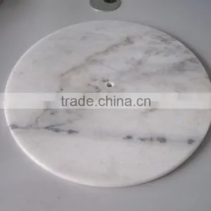Natural Round Marble Stone Wall Clock Face thumbnail-3