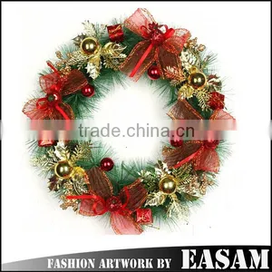 Merry Christmas Hot Selling Christmas Wreath Cheap 12 Inch thumbnail-1