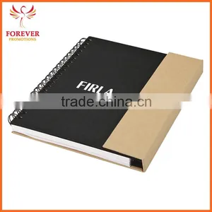 Eco Recycled Sticky Notebook With Magnet Closure Custom Logo 80 Sheets White Paper Spiral Binding thumbnail-6