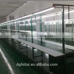ESD Mat Belt Conveyor Structure and Paint Steel Material Belt Conveyor With Opposite Worktable thumbnail-4