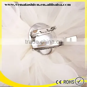 Wedding Mini Snap Decorative Hair Clips With Flower thumbnail-2