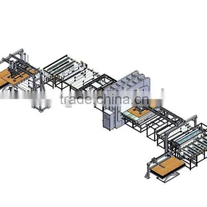 YX 1200 4X8 Short Cycle Hot Press Line Laminate Press Line thumbnail-2