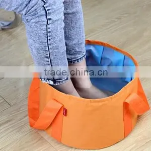 Foldable Wash Basin Footbath Sink Water Bag Outdoor Camping Hiking thumbnail-4
