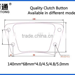 140mm*68mm Clutch Disc, Clutch Button, Clutch Facing for Auto Parts thumbnail-3