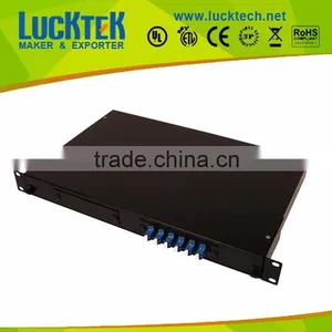Fiber Optic Patch Panel, 12 Port, Single Mode LC Duplex, 1U thumbnail-1