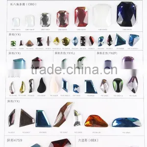 FREE SHIPPING 2015 NEWEST!! LUCKY Highest Quality Flat Back Sew-on Acrylic Starss Diamante With Hole thumbnail-3