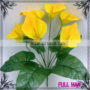 Newest H33cm Yellow Silk Flowers Artificial Calla Lily thumbnail-1