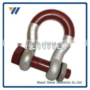 Us Type Drop Forged Screw Pin Bow Shackle thumbnail-1