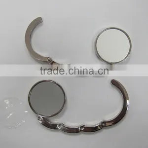 Bag Hanger With Pocket Size, Table Top Bag Hanger Can Design Logo Imprint, Metal Cheap Foldable Bag Hanger Stand thumbnail-1