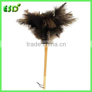 ESD New Bamboo Long Handle Ostrich Feather Brush thumbnail-1