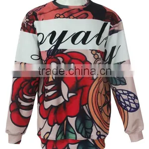 Custom Sublimation High Quality Crewneck Sweater,men Pullover Sweatshirts thumbnail-1