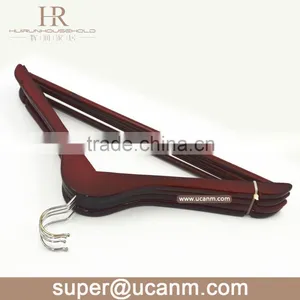 HRW-6611M Solid Mix Wood Suit Hanger With Wood Bar in the Bottom thumbnail-3