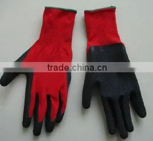 Garden Gloves With Rubber Layer on Palms and Fingers thumbnail-1