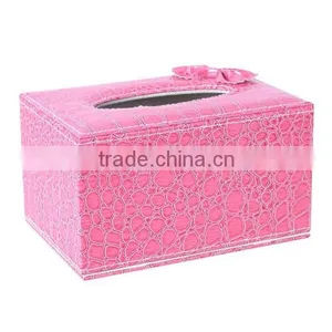New Year Gift Imitation Crocodile Leather Custom Tissue Paper Box thumbnail-3