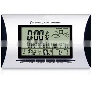 Wireless Weather Station Clock thumbnail-1