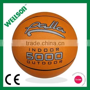 Promotional Orange Rubber Basketball thumbnail-1