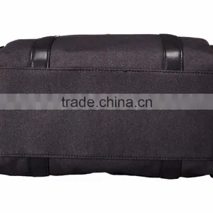 Foldable Nylon Designer Backpack With Leather Trim thumbnail-4